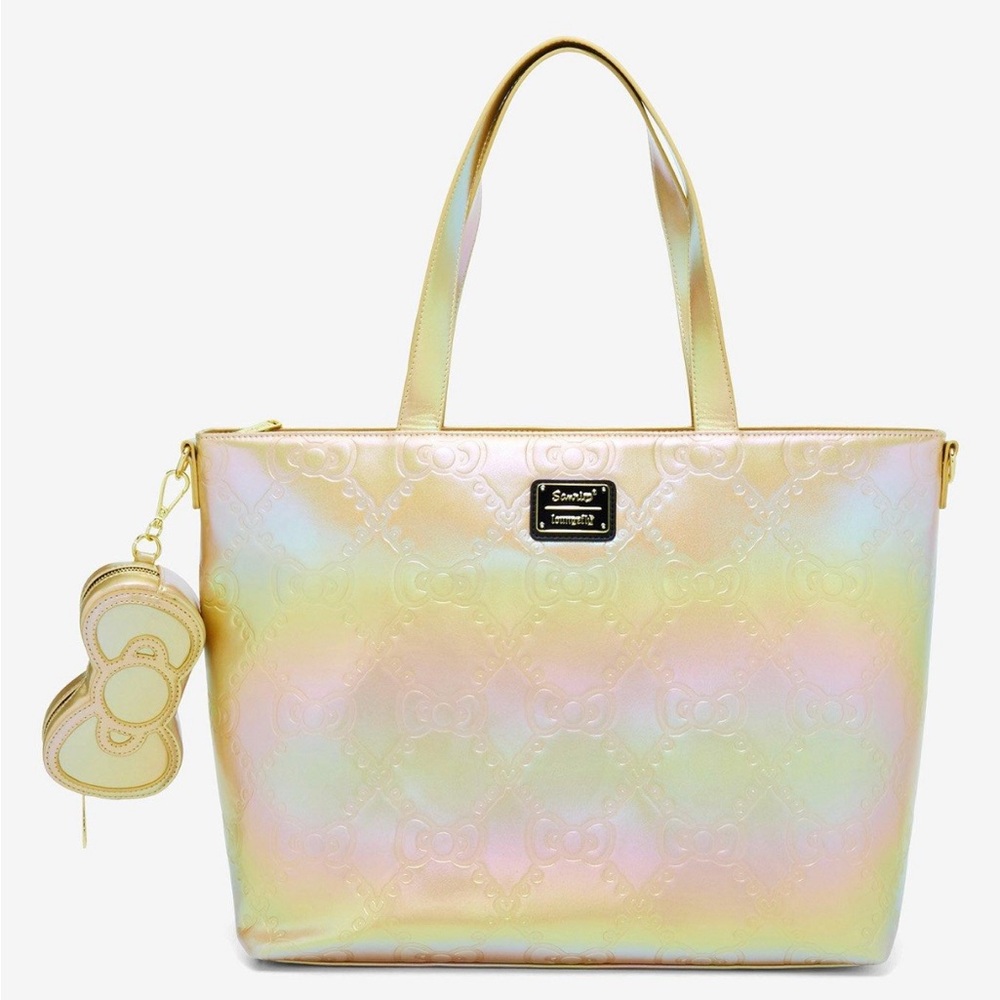 Loungefly Sanrio Hello Kitty Gold Bows
Metallic Tote Bag